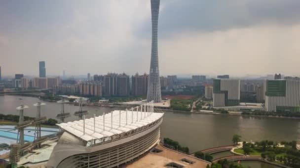 Научный Центр Гуандуна Июля 2015 Года Крупнейшая Азии База Научного — стоковое видео