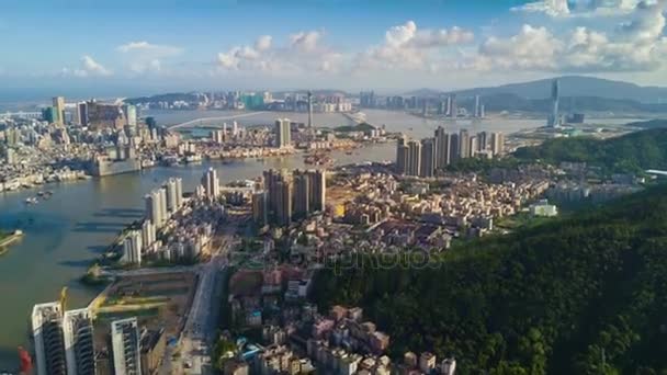 Zhuhai panoráma provoz panorama — Stock video