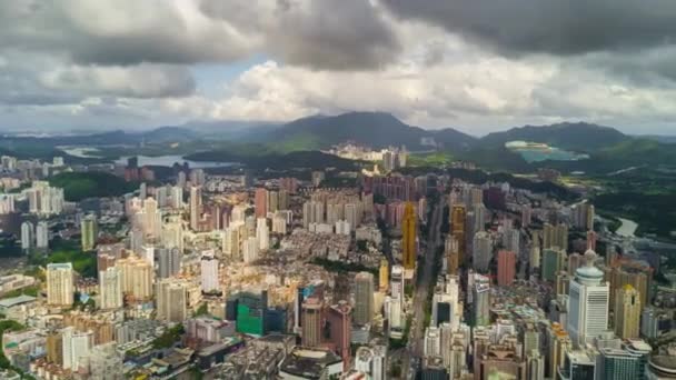 Shen Zhen Cityscape Görüntüleri Panorama — Stok video