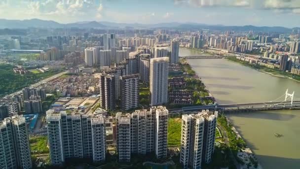 Панорама города Чжухай — стоковое видео