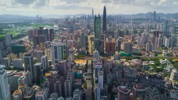 Panorama Paisagem Urbana Shen Zhen — Vídeo de Stock