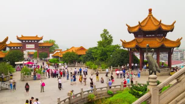 2010 黄鶴楼 中国の古代中国の道教寺院時代 — ストック動画