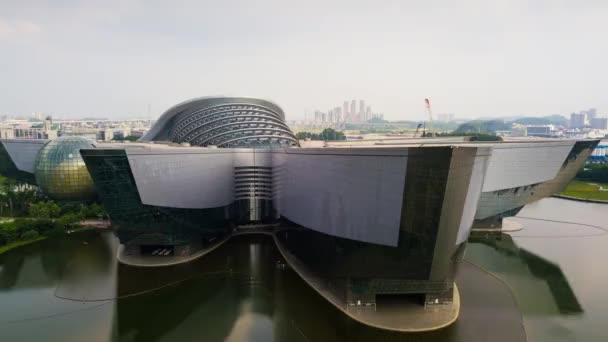 Guangdong Science Center Juli 2015 Dies Ist Asiens Größte Basis — Stockvideo