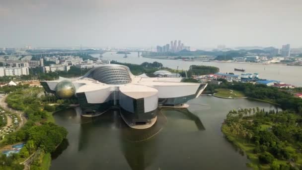 Guangdong Science Center Července 2015 Asie Největší Základna Pro Vědecké — Stock video