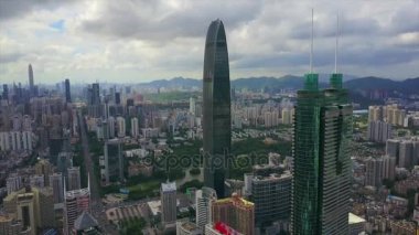 Shenzhen cityscape hava panoram