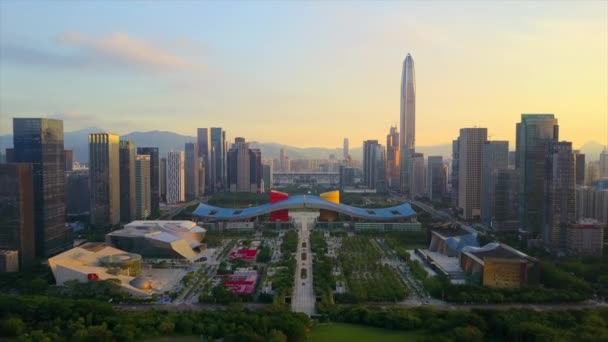 China shenzhen stad — Stockvideo