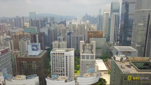 Gündüz Vakti Guangzhou Endüstriyel Şehir Havası Panoraması Çin Porseleni — Stok video