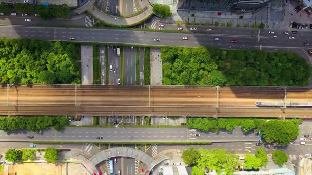 Tráfego de paisagens urbanas de Shenzhen — Vídeo de Stock