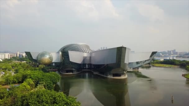 Temmuz 2015 Guangdong Bilim Merkezi Asya Nın Büyük Bankası Bilim — Stok video