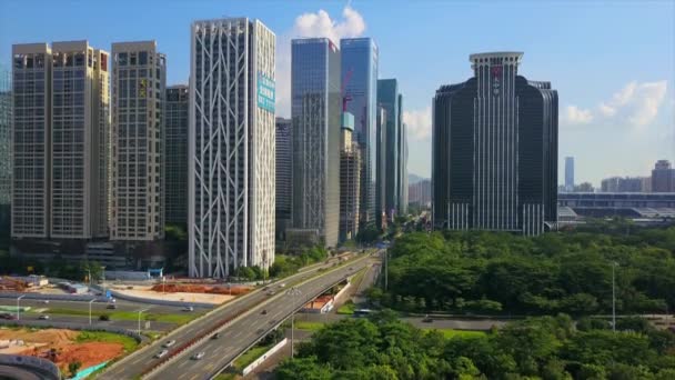 Panoráma města Shenzhen letecké Panorama — Stock video