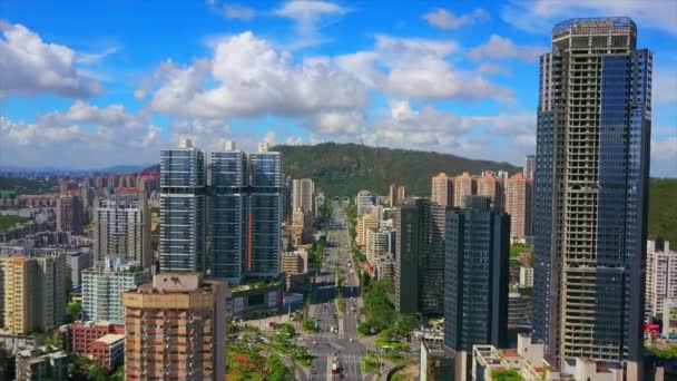 Zhuhai city luchtfoto panorama — Stockvideo