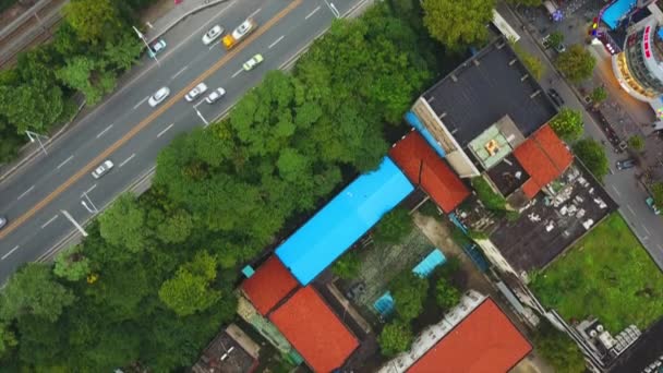 Giorno Tempo Wuhan Città Traffico Aereo Vista Dall Alto Porcellana — Video Stock