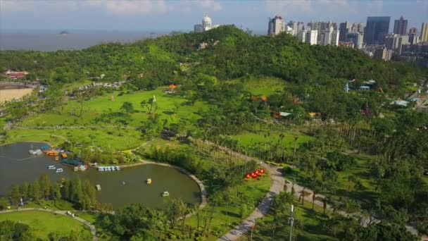 Vista aérea de la ciudad de zhuhai — Vídeos de Stock