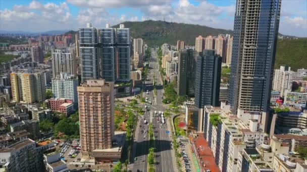 Zhuhai cityscape Rating panorama — Stok video