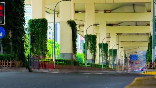 Day Time Traffic Streets Shanghai Timelapse Footage China — Stock Video