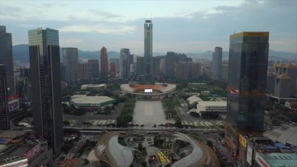 Dagtid Guangzhou Industristadsbild Antenn Panorama Film Porslin — Stockvideo