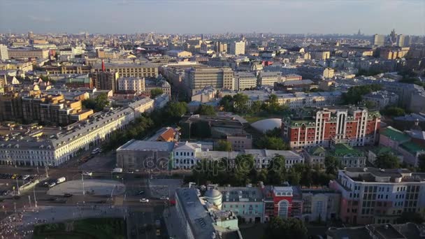 Panorama da paisagem urbana de moscow — Vídeo de Stock