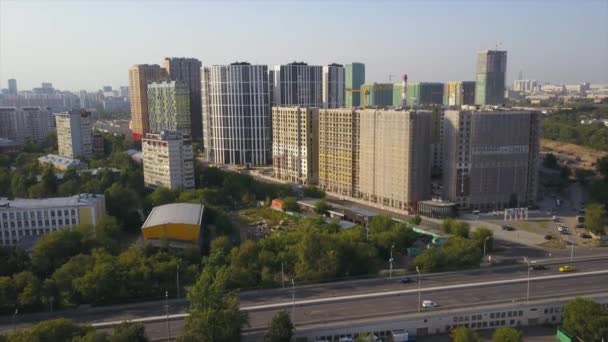 Moskou stadsgezicht panorama — Stockvideo