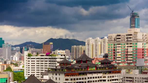 Imagens Paisagem Urbana Timelapse Shen Zhen Panorama Hora Dia — Vídeo de Stock