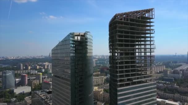 Moskova cityscape panorama — Stok video