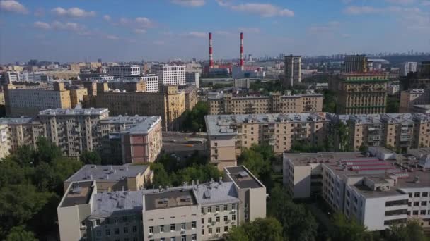 Moskou stadsgezicht panorama — Stockvideo