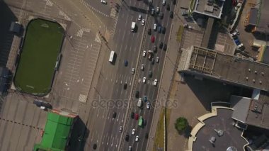 Moskova şehir manzarası trafik manzarası