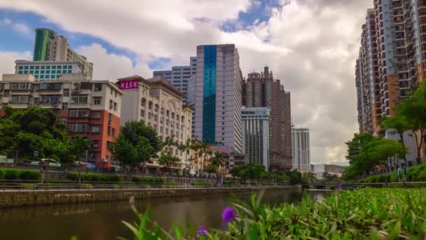 Shen Zhen Timelapse Imágenes Del Paisaje Urbano Panorama Del Día — Vídeos de Stock