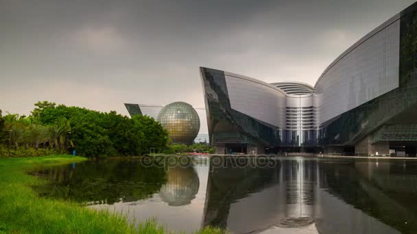 Guangdong Science Center Července 2015 Asie Největší Základna Pro Vědecké — Stock video