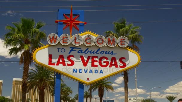 Las Vegas tabelasına hoş geldiniz. — Stok video