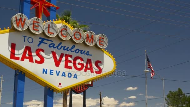 Benvenuti a Las Vegas segno — Video Stock