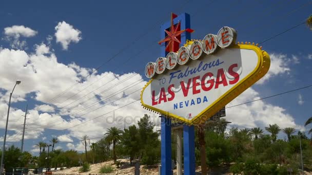 Welcome to Las Vegas sign — Stock Video