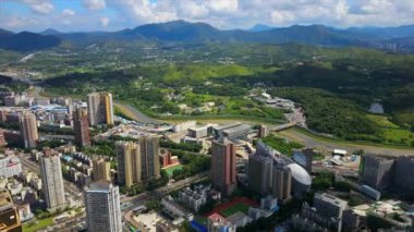 Shen Zhen cityscape görüntüleri gün zaman panorama