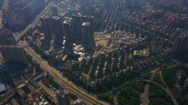 Shen Zhen cityscape görüntüleri gün zaman panorama