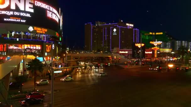 Las vegas noční život. — Stock video