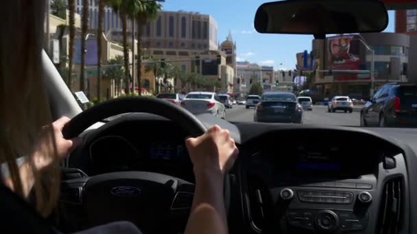 Трафік в Лас-Вегасі — стокове відео
