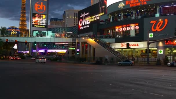 Las Vegas viață de noapte . — Videoclip de stoc