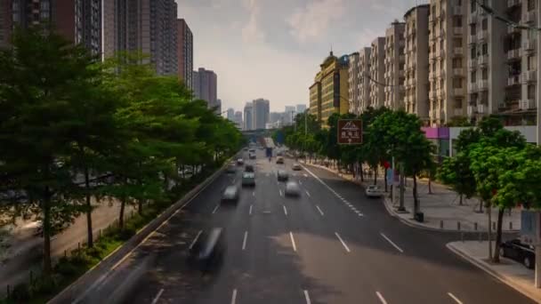 Guangzhou Panoráma Provoz Letecké Panorama Záběry Čína — Stock video