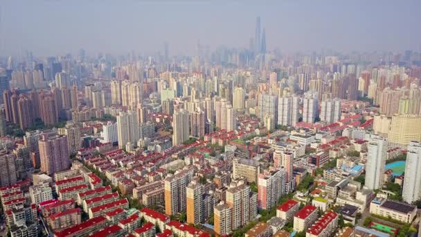 Shanghái Paisaje Urbano Panorama Aéreo China — Vídeo de stock