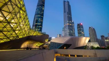 Gündüz vakti Guangzhou Endüstriyel Şehir Havası Panoraması. 4k zaman dilimi Çin porseleni