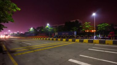 Shen Zhen timelapse dock cityscape görüntüleri panorama