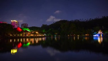 Zhuhai şehir sahil hava panorama 