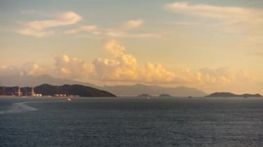 Shen Zhen timelapse cityscape görüntüleri gün zaman panorama