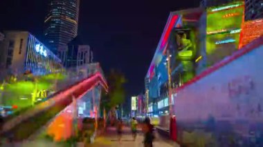 Shen Zhen cityscape Rating insanlar timelapse görüntüleri manzara