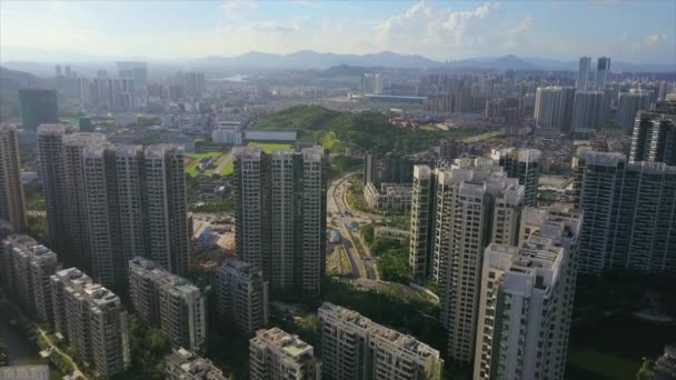 Панорама городского пейзажа — стоковое видео
