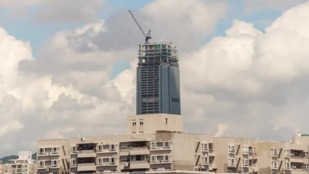 Shen Zhen Timelapse Stadsgezicht Beeldmateriaal Dag Tijd Panorama — Stockvideo