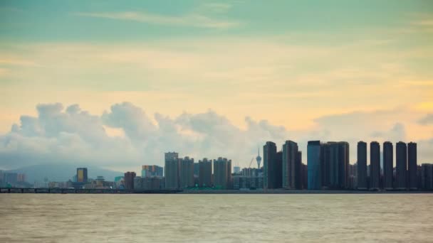 Vista aérea de la ciudad de Zhuhai — Vídeo de stock