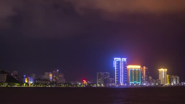 Vista aérea de la ciudad de Zhuhai — Vídeos de Stock