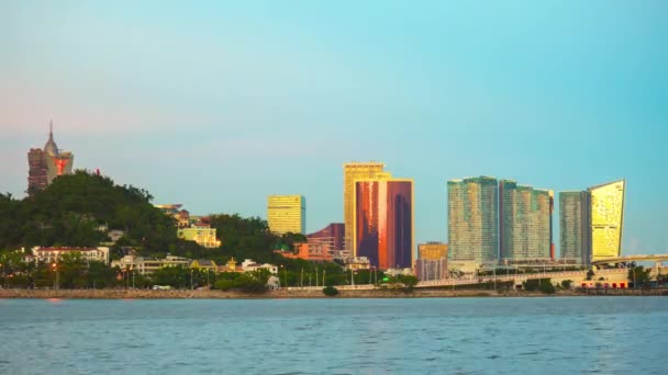 珠海城市海滨航空全景 — 图库视频影像