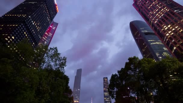 Dia Tempo Guangzhou Paisagem Urbana Industrial Panorama Aéreo Timelapse Imagens — Vídeo de Stock