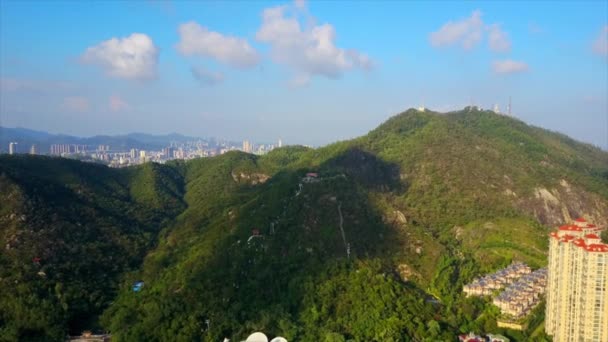 Zhuhai stadtbild verkehrspanorama — Stockvideo